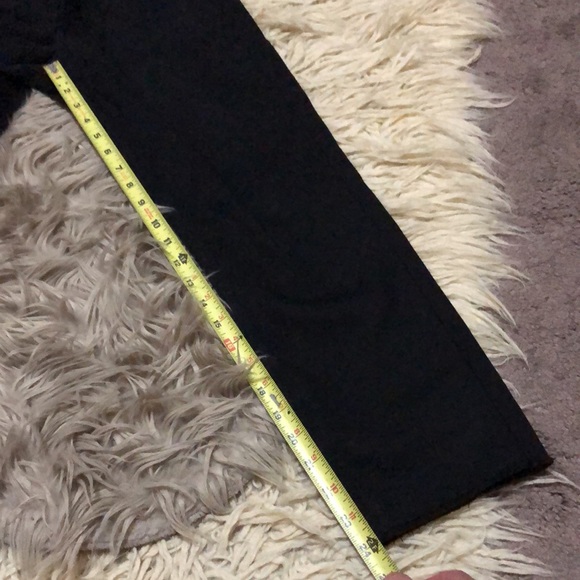 CK High Rise Straight “Repreve” Jeans-Sz 25-Black-Frayed Cuffs-EUC - Picture 7 of 12